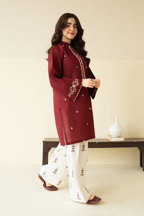 SAPPHIRE Embroidered Dhanak 2 Piece .