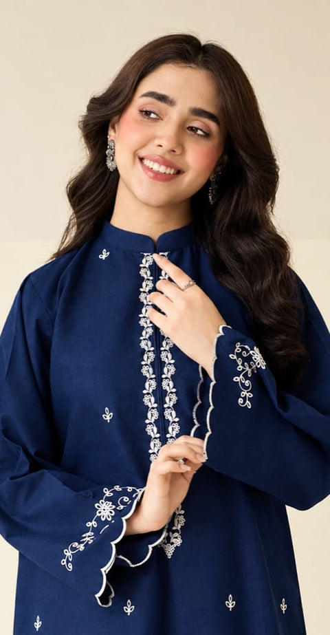 SAPPHIRE  Embroidered Dhanak 2 Piece.