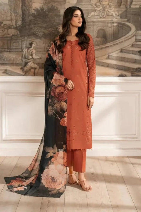 IZNIK Premium Embroidered Dhanak 3-Piece.