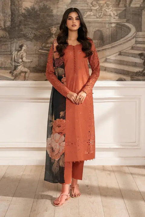 IZNIK Premium Embroidered Dhanak 3-Piece.