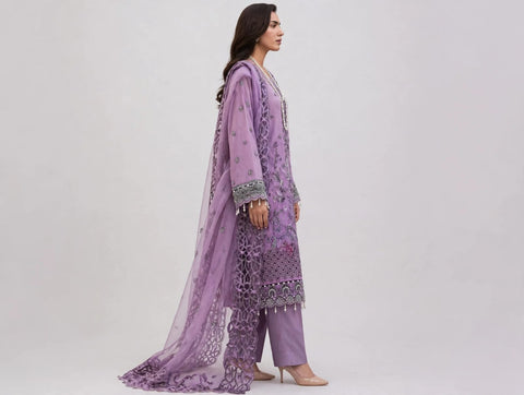 IZEL Luxury Embroidered  Dhanak 3PC.