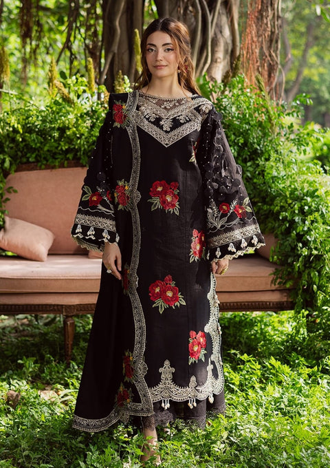 PARISHAY premium Embroidered  Dhanak 3 Piece.