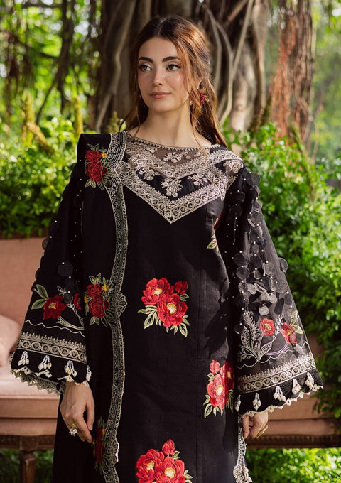 PARISHAY premium Embroidered  Dhanak 3 Piece.