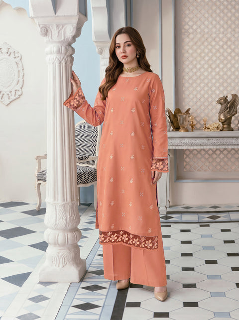 Dhanak Embroidered 2 Pcs winter Collection.