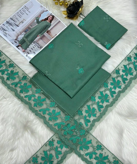 Dhanak Embroidered 2 Pcs Winter Collection.