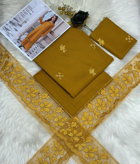 Dhanak Embroidered 2 Pcs Winter Collection.