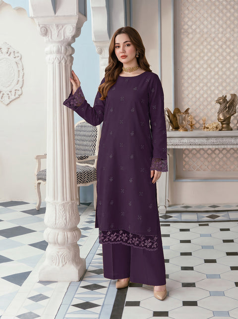 Dhanak Embroidered 2 PCs Winter Collection.
