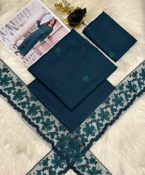 Dhanak Embroidered 2 PCs Winter Collection.