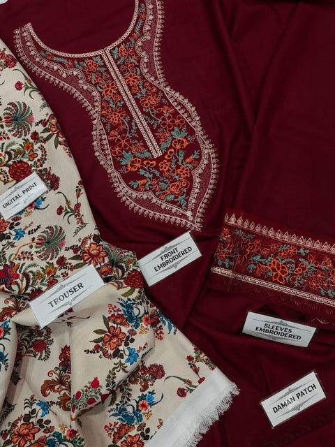 Maroon Floral Elegance.