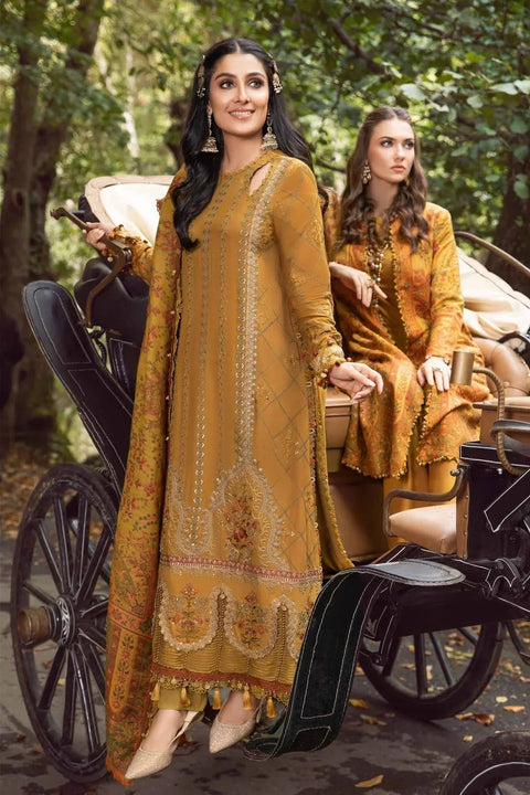 Maria.B Dhank Embroidered 3-Piece.